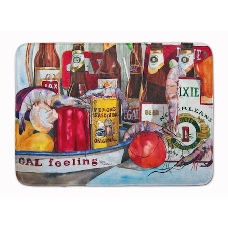 Carolines Treasures Verons and New Orleans Beers Machine Washable Memory Foam Mat 1010RUG